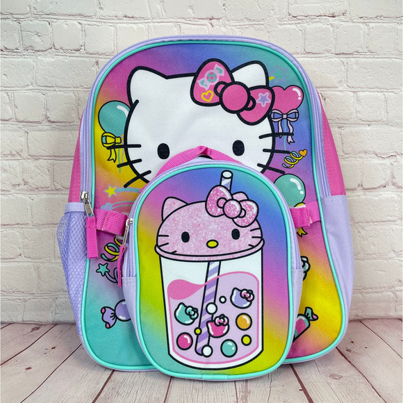 Sanrio Other - Hello Kitty 15” Girls Backpack With Detachable Lunch Kit
